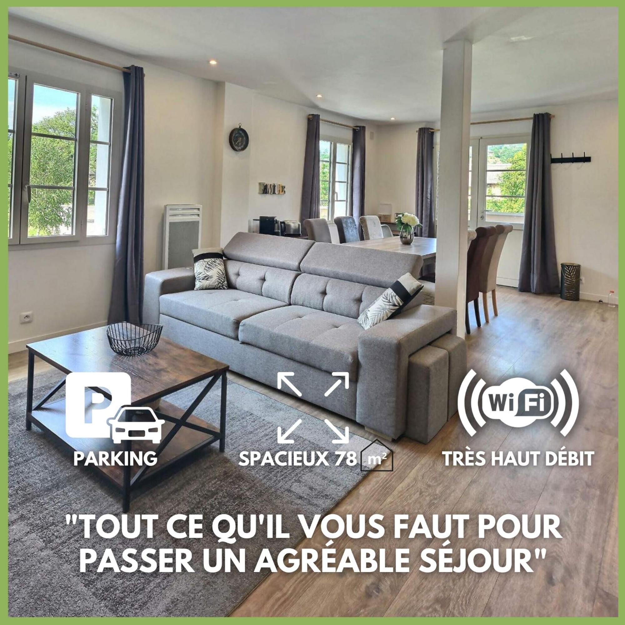 Superbe, T3 Spacieux 78 M2, Neuf, Parking, Balcon Gerde Esterno foto