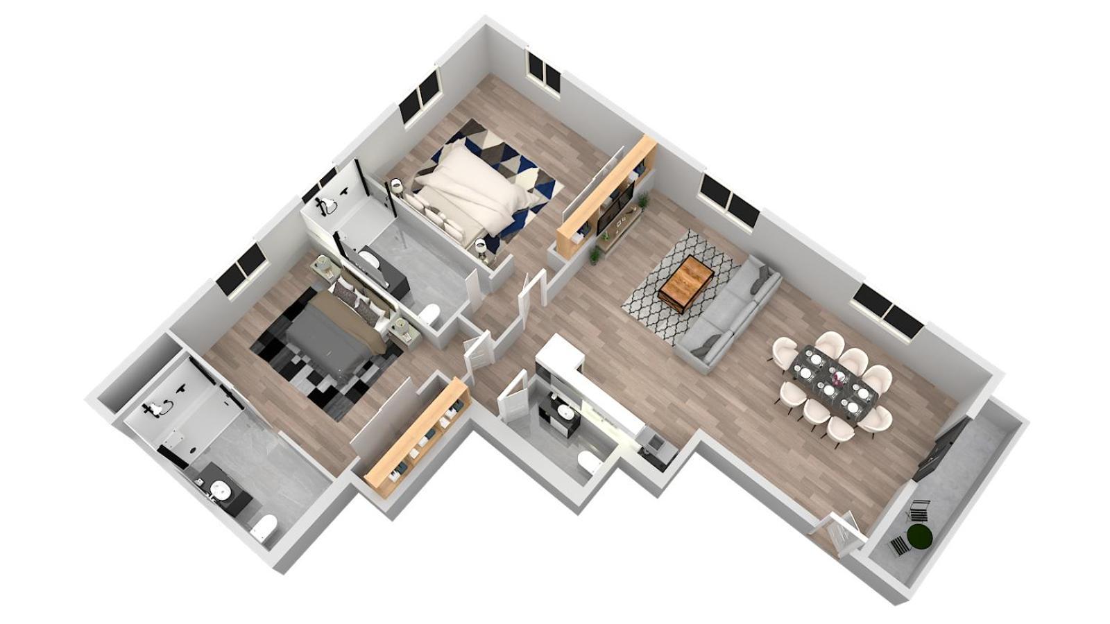 Superbe, T3 Spacieux 78 M2, Neuf, Parking, Balcon Gerde Esterno foto